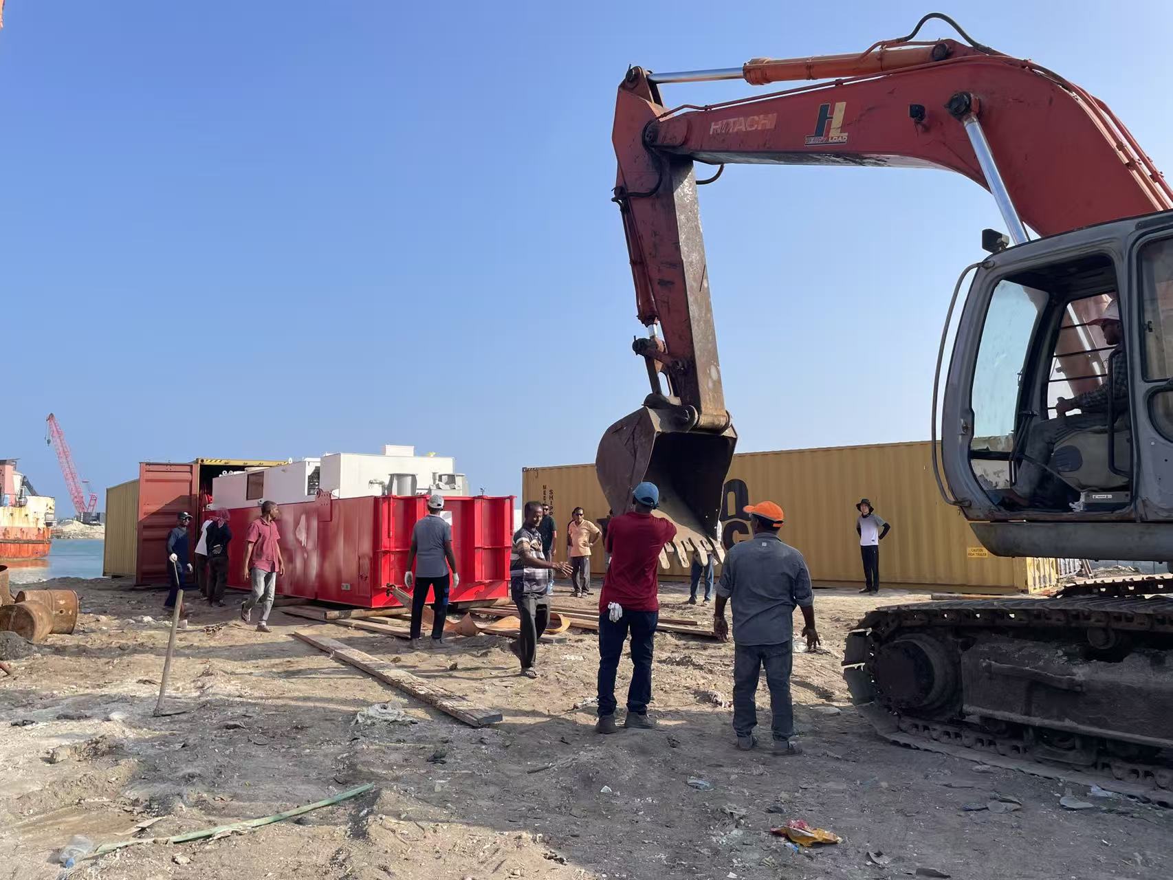 Được lắp ráp trong hai ngày! Máy nạo vét hút cắt JMD350 hạ cánh ở Maldives để thực hiện hoạt động nạo vét