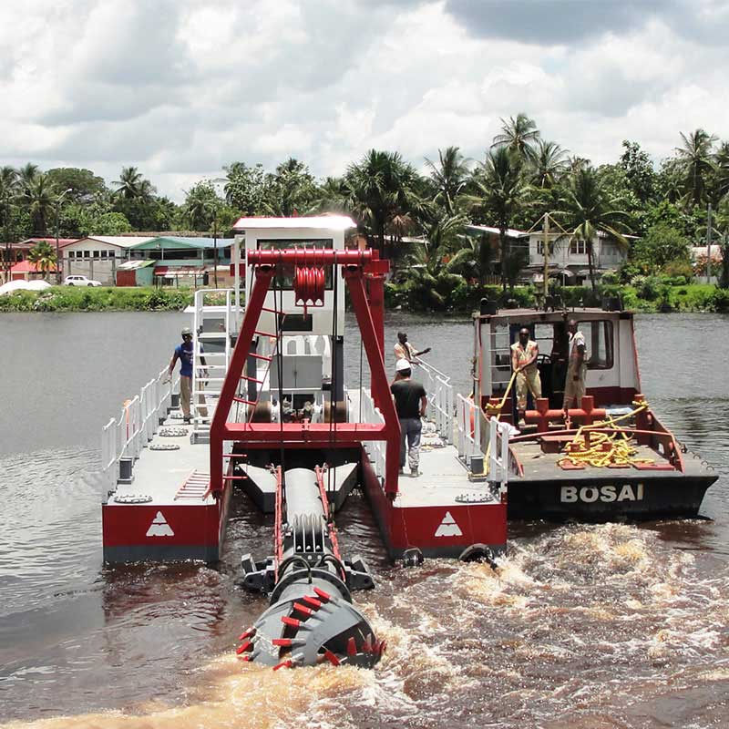 Máy nạo vét cát sông nạo vét nhỏ